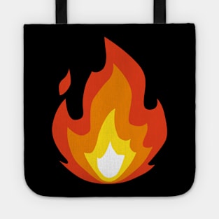 Fire Icon Illustration Flames Hot Tote