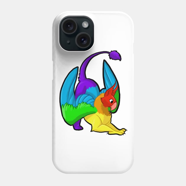 Rainbow Gryphon Phone Case by Khalico