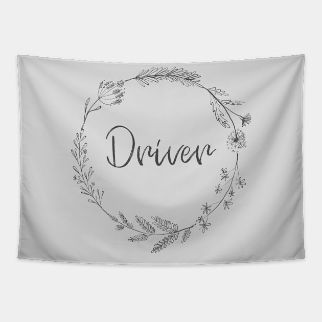 Driver Job Title Profession Tapestry by Freckle Face