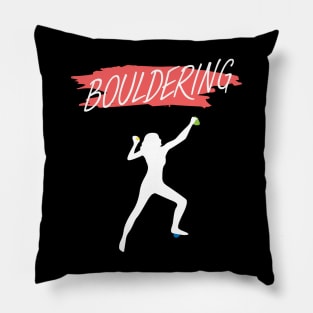 Bouldering women Pillow