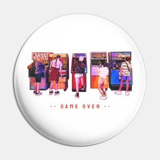 game over | 80s gamer Pin