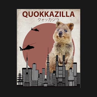 Quokkazilla Quokka Giant Monster Parody T-Shirt