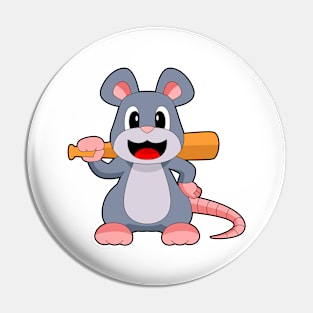 Mouse Baseball Baseball bat Sports Pin