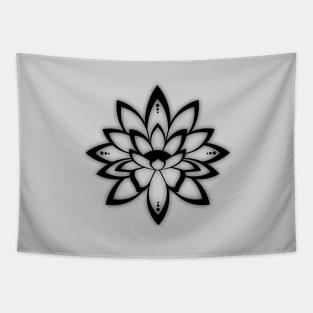 Lotus Flower Symbol Tapestry