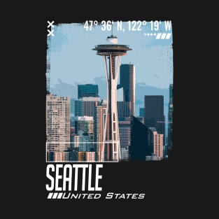 Emerald City T-shirt Design for Pacific Northwest Fans T-Shirt