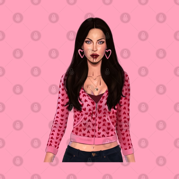 Jennifer’s Body Hearts y2k Check by thelamehuman