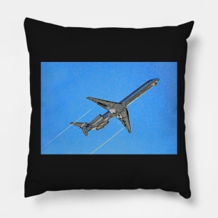 727 and contrails Pillow