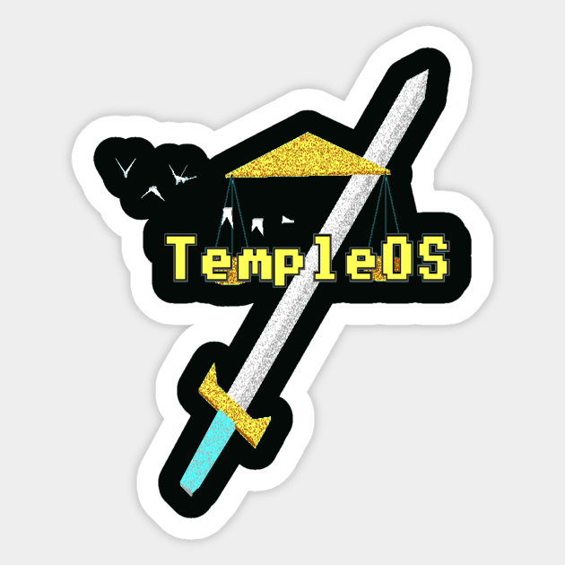 Templeos Temple Os Cia Stack Holic Logo Sticker Teepublic