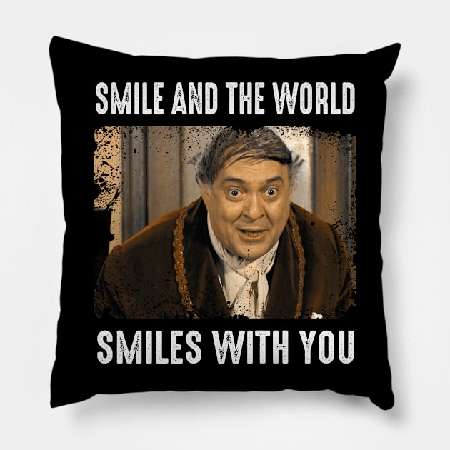 A World of Theatrical Mischief Celebrate the Laughs on Your Shirts Pillow by Zombie Girlshop