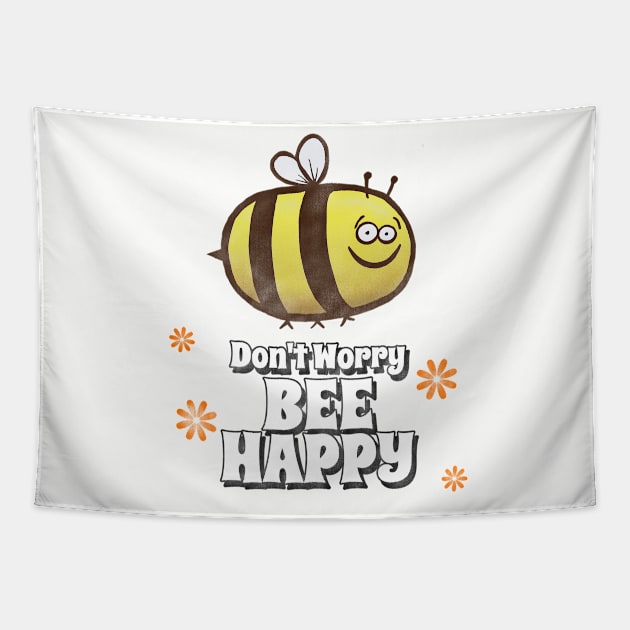 Bee Happy Tapestry by belloon