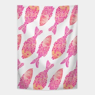 indonesian fish pink ombre Tapestry