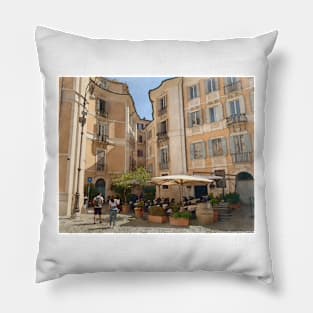 Outdoor Cafe Rome Style Pillow