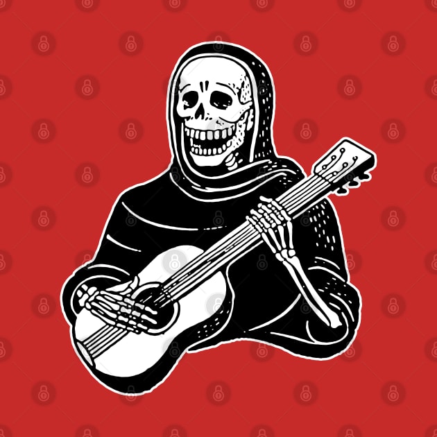 Skeleton Guitarist - Funny Musician Gift Idea by DankFutura