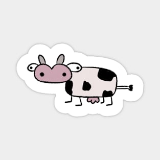 Goofy cow drawing Magnet