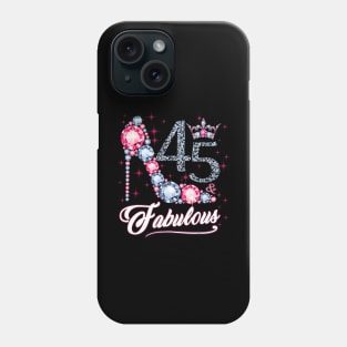 45 And and Fabulous 1975 45Th Birthday Gift Phone Case