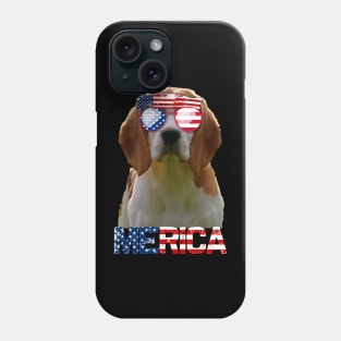 Merica Beagles Dog American Flag 4Th Of July Phone Case