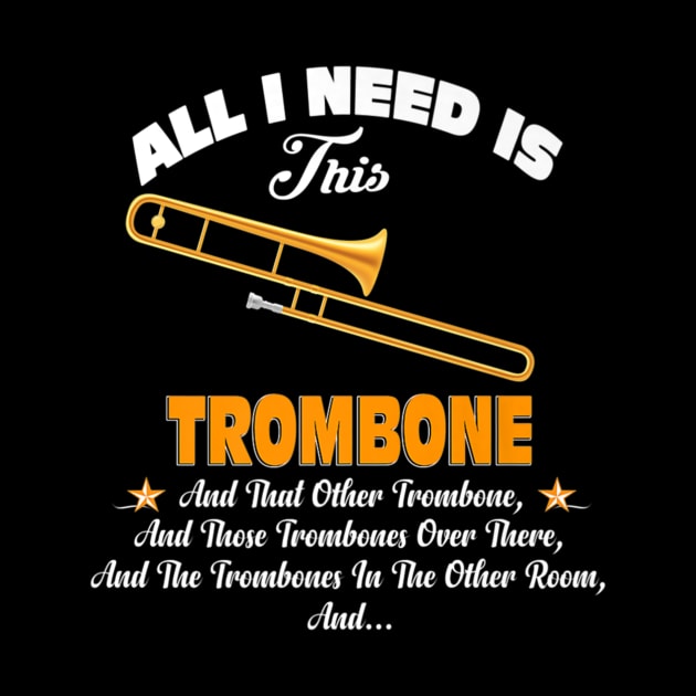 Music All I Need Is This Trombone by Skull Listening To Music