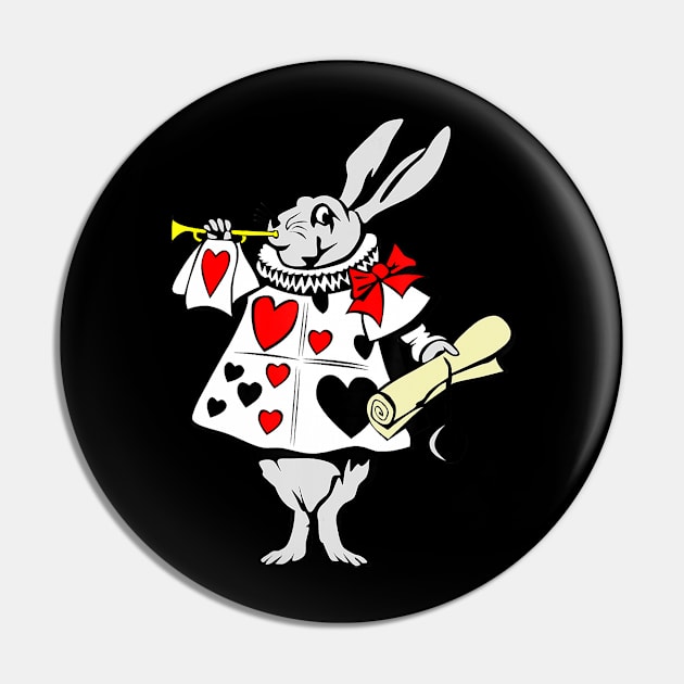 Alice in Wonderland Rabbit playing music Pin by  Maximilian Mart