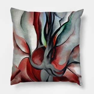 High Resolution Autumn Trees The Maple by Georgia O'Keeffe Pillow