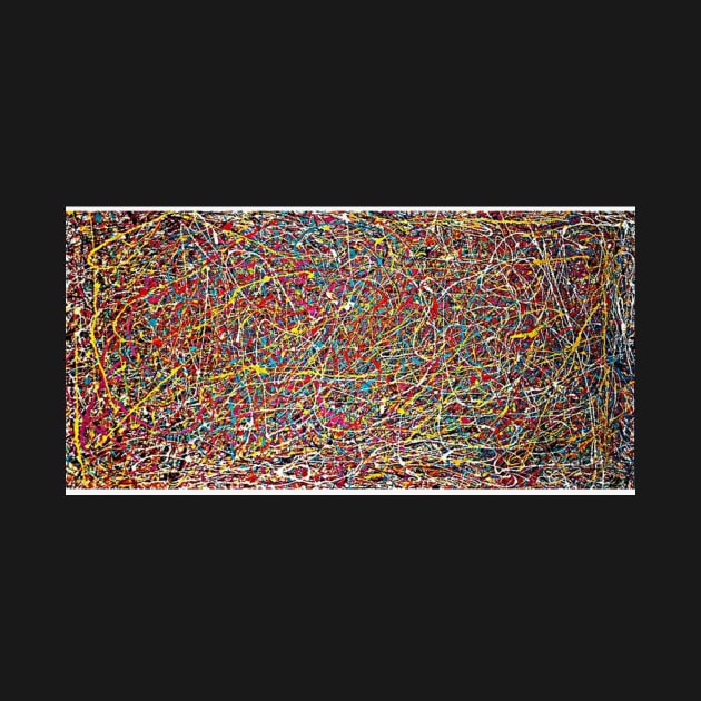 Jackson Pollock linear, color pattern, Jackson Pollock design, by Linnystore