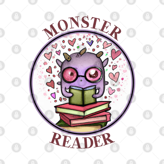 Librarian Monster Reader l by karutees