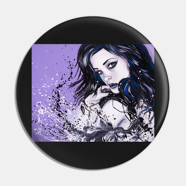 Woman on purple background Pin by Viviredsonja