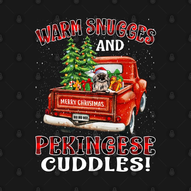 Warm Snuggles And Pekingese Cuddles Truck Tree Christmas Gift by intelus