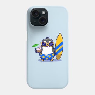 Cute Penguin Summer Phone Case