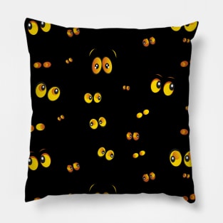 Glowing in the dark eyes Pillow