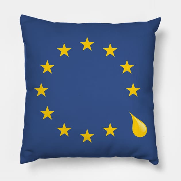 Brexit Sad that Britain is leaving the EU Pillow by bullshirter