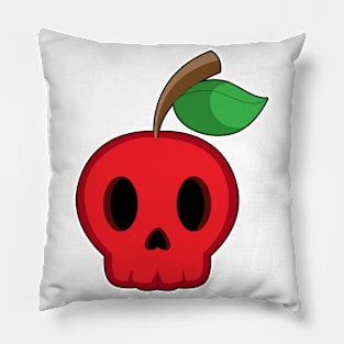 Skull Apple Halloween Pillow