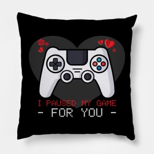 Valentines Day Paused Game Pillow