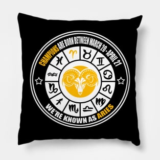 Champions known as Aries Zodiac sign Pillow