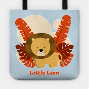 Orange Cute Little Lion Tote