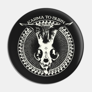 Karma To Burn - "Cat Skull" / "Appalachian Incantation" Pin