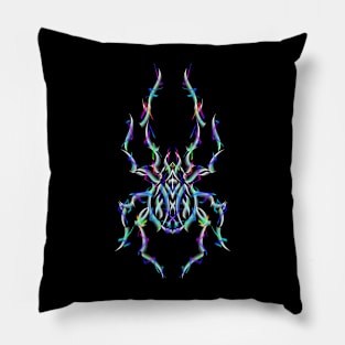 Rainbow spider inv Pillow