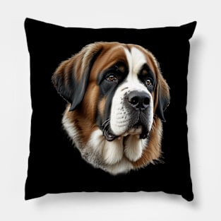 Saint Bernard Dog Design Pillow