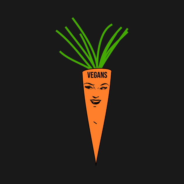 Carrot humor vegan gifts by cypryanus