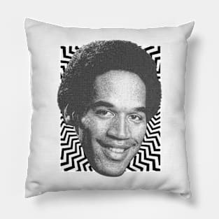 Oj Simpson mugshot Pillow