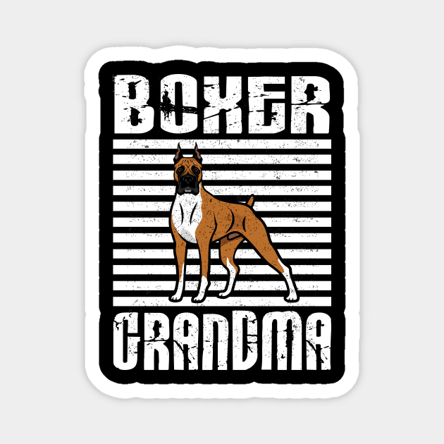 Boxer Grandma Proud Dogs Magnet by aaltadel