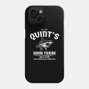 Quint's Shark Fishing - Amity Island 1975 Phone Case