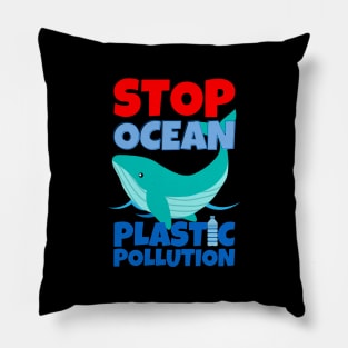 Stop Ocean Plastic Pollution Pillow