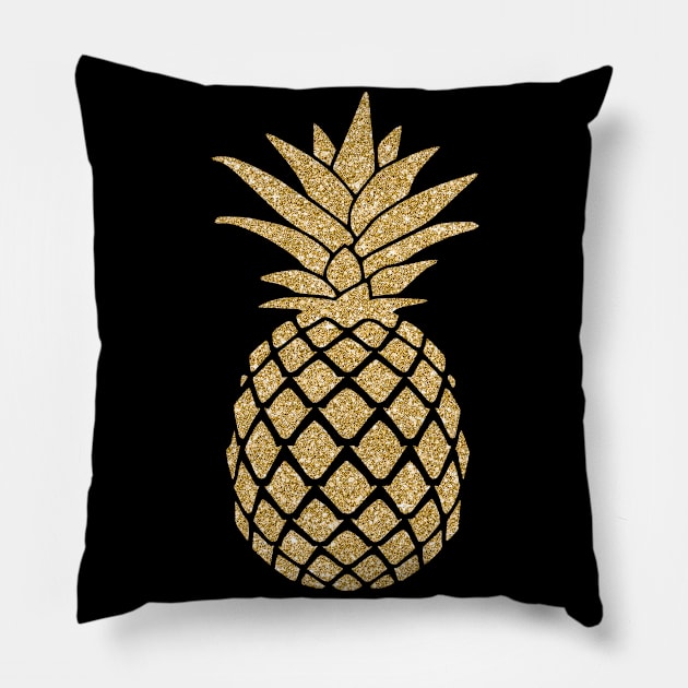 Golden Pineapple Pillow by Aekasit weawdee