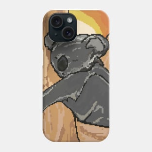 Koala in Australia - Save the environment  - Pixel Art Phone Case