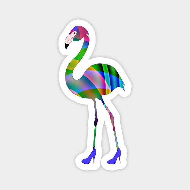 Chic Flamingo Magnet by SartorisArt1