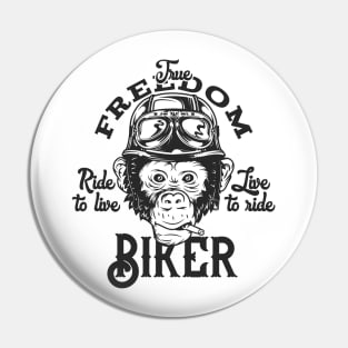 True biker Pin