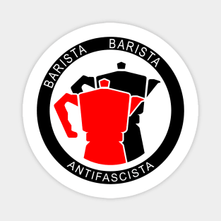 Barista Baristia Antifascista - Association Antifascist Coffee Preparer Magnet