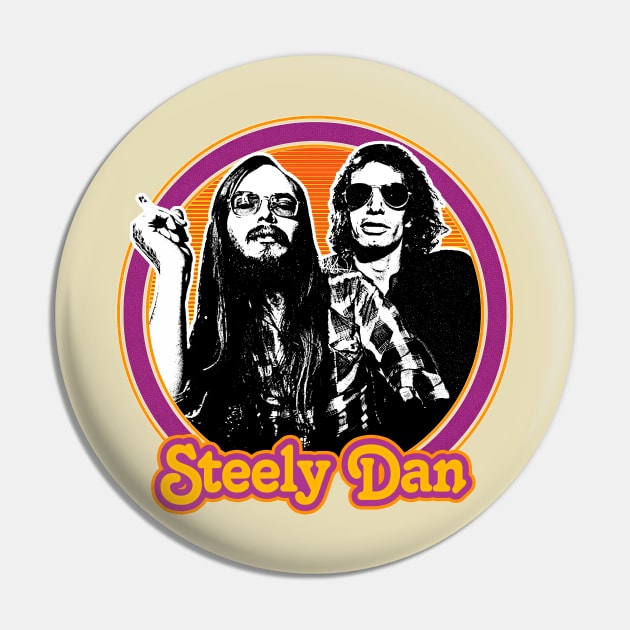 Steely Dan / Original Retro 1970s Style Design Pin by DankFutura