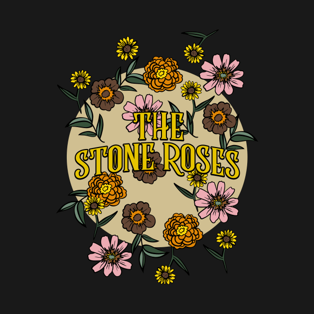 Stone Roses Name Personalized Flower Retro Floral 80s 90s Name Style by Ancientdistant