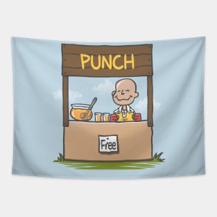 Free punch Tapestry